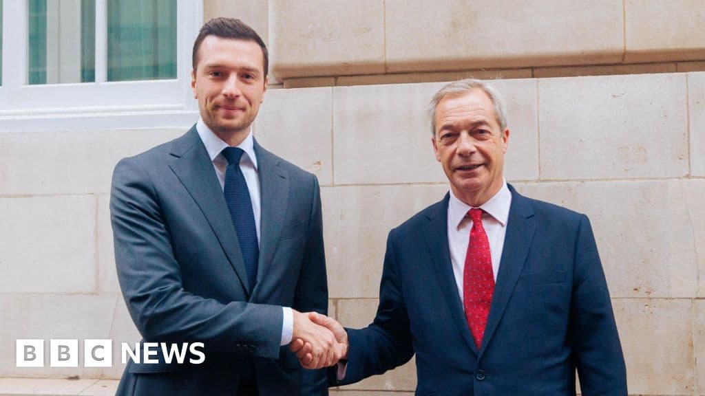 Nigel Farage meets French far-right leader in London