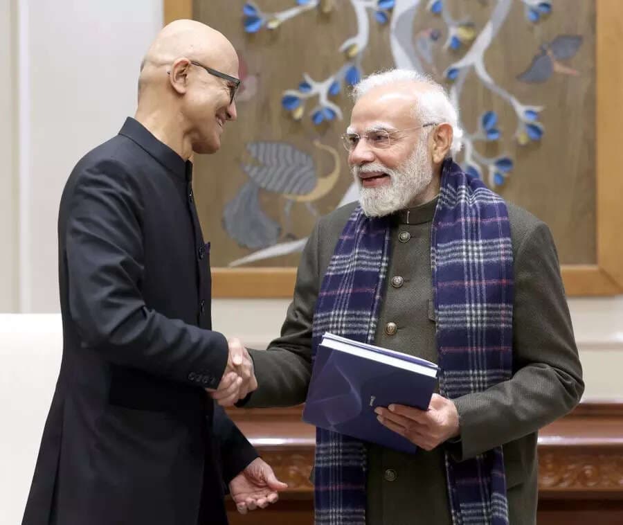 Mega investment: Nadella meets PM; Microsoft commits record $17.5bn for India's AI future
