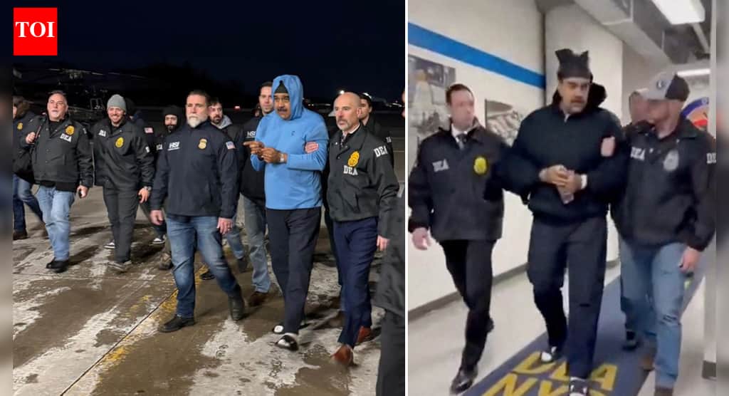 Escorted off plane in handcuffs: First video shows Nicolás Maduro in US custody; wishes agents ‘happy new year’ at DEA office