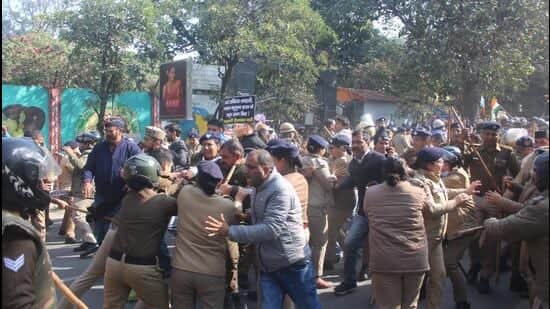 Protests in Dehradun, Rawat leads march seeking CBI probe in 2022 receptionist murder case
