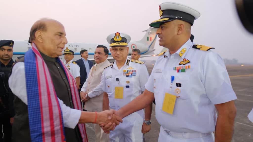 Rajnath Singh commissions ICG's pollution control vessel 'Samudra Pratap' in Goa