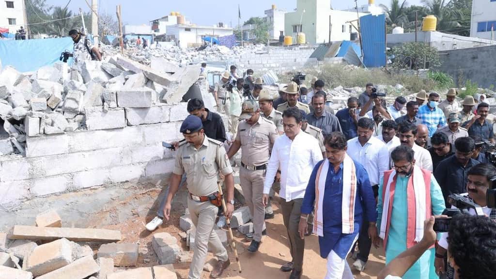 Kogilu Layout demolition: FIR against 4 persons for selling govt land for unauthorised construction in Bengaluru