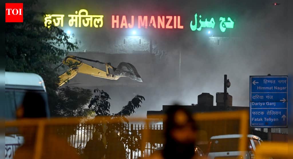 ‘The 1am operation’: Tear gas, 32 JCBs, RAF deployed as MCD demolishes illegal encroachments near Delhi’s Faiz-e-Elahi mosque | Delhi News