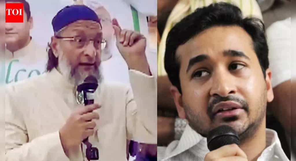 'Our Constitution allows it, Pakistan's restricts it': Asaduddin Owaisi says India will one day have Hijab-clad PM; gets 'no chance' reply from Nitish Rane | Mumbai News