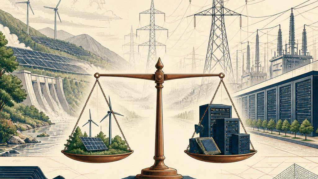 An abstract balance between data-centre demand and product constraints